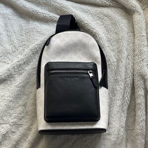 Coach Black and White Crossbody Bag